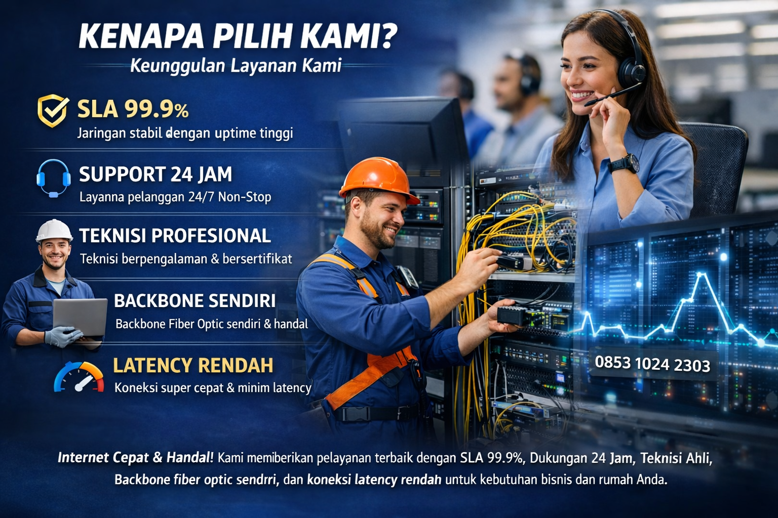 Keunggulan layanan internet kami sebagai layanan ISP terpercaya